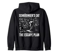 Schrödingers Cat The Escape Plan | Funny Scientist & Teacher Sudadera con Capucha