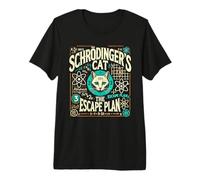 Schrödingers - Plan de Escape de Gatos, física cuántica Divertida, Ciencia Camiseta Premium