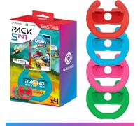 Schtroumpf Kart Spel (Downloadcode) + Set van 4 Stuurwielen vo (Nintendo Switch)