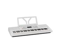 Schubert Etude 61 MK II Teclado digital - Teclado para ensayos, 61 Teclas, Función de grabación y aprendizaje, 50 canciones, 300 tonos/ritmos, Funciona con cable y con pilas, Atril, Blanco