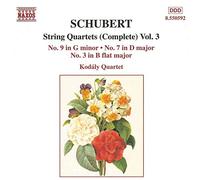 Schubert, F. - Quatuors A Cordes Vol 3
