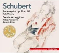 Schubert : Impromptus - Sonate Arpeggione. Firkusny, Rostropovich, Britten.