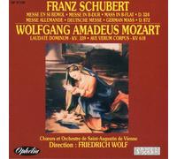 Schubert: Masses D 324, D872 ("German" Mass). Mozart: Laudate Dominum, Ave Verum Corpus.