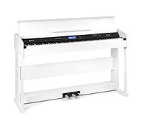 Schubert Piano digital, 88 teclas, 360 tonos, 160 ritmos, 80 canciones de demostración de dos tonos, metrónomo integrado, pantalla LCD, conexión con smartphone, color blanco