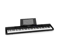 Schubert Preludio - Teclado, teclado de 88 teclas, velocidad: ajustable en 3 direcciones, 140 colores de tono, 16 canciones de demostración, función de grabación/reproducción, puerto USB, negro