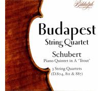 Schubert : Quatuors à cordes. Quatuor de Budapest.
