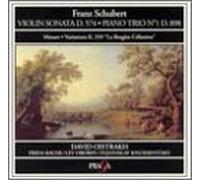 Schubert : Sonates violon/piano D 574, piano Trio D898