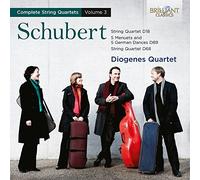 SCHUBERT: Complete String Quartets Vol. 3, Diogenes Quartet [CD de audio] Diogenes Quartet and Schubert