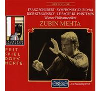 Schubert : Symphonie n° 9. Stravinski : Le Sacre du printemps. Mehta.