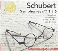 Schubert : Symphonies n° 1-6. Beecham, Münchinger, Blech, Reiner, Van Beinum.