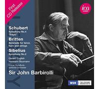 Schubert: Symphony No. 4, "Tragic" - Britten: Serenade for tenor, horn & strings - Sibelius: Symphony No. 2