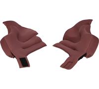 Schuberth C3 Pro Almohadillas para las mejillas de las damas, Rojo oscuro, Talla 52/53