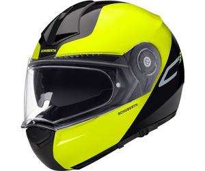 Schuberth C3 Pro Split Casco, negro/amarillo, Talla XS (52/53)