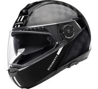 Schuberth C4 Pro Carbon Fusion Casco, Negro/Blanco, Talla XS (53)