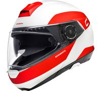 Schuberth C4 Pro Fragment Casco, blanco/rojo, Talla XS (53/54)