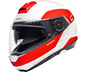 Schuberth C4 Pro Fragment Casco, blanco/rojo, Talla XS (53/54)