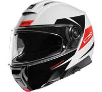 Schuberth C5 Eclipse, casco abatible XXL (62/63) male Negro/Blanco/Rojo Neón