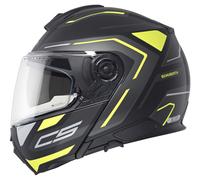 SCHUBERTH C5 Omega Casco Abatible Mate/Negro/Amarillo neón 57 unisex