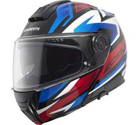 Schuberth C5 Zenith Casco, Azul/Rojo, Talla S (55)