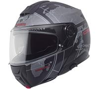 Schuberth C5 Globe, casco abatible L (58/59) male Mate Negro/Gris