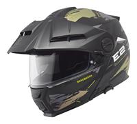 Schuberth E2 Trail Casco, negro-oro, tamaño S para Hombres