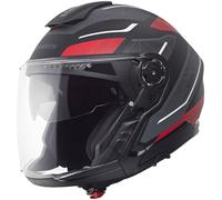 Schuberth J2 Sigma Casco jet, negro-gris-rojo, tamaño L para Hombres