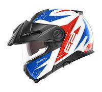 Schuberth E2 Explorer Casco, blanco-rojo-azul, tamaño L para Hombres