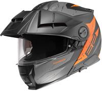 Schuberth E2 Explorer Casco, negro mate/naranja, Talla XS (53)