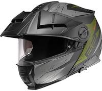 Schuberth E2 Explorer, casco abatible XL (60/61) male Mate Negro/Gris/Verde