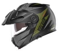 SCHUBERTH E2 Explorer Green Casco abatible Mate/Negro/Verde/Antracita 61 unisex, talla XL