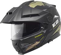 Schuberth E2 Trail Casco, negro-oro, tamaño L para Hombres