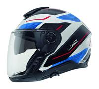 Schuberth J2 Sigma Casco Jet, blanco-rojo-azul, tamaño S para Hombres