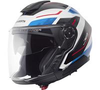 Schuberth J2 Sigma Casco jet, blanco-rojo-azul, tamaño M para Hombres