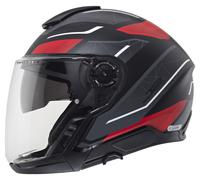Schuberth J2 Sigma Casco jet, antracita/rojo, Talla M (57)