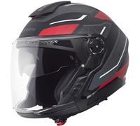 Schuberth J2 Sigma Casco jet, negro-gris-rojo, tamaño L para Hombres
