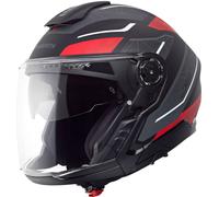 Schuberth J2 Sigma, casco modular M (57) female Mate Negro/Gris/Rojo