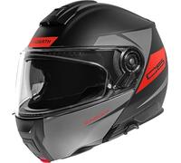 Schuberth C5 Eclipse, casco abatible XXL (62/63) male Mate Negro/Gris Oscuro/Rojo