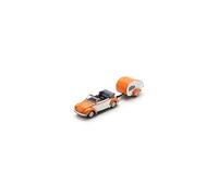 Schuco 1:87 VW Beetle Cabriolet m.Ah.ES Piccolo - Maqueta de coche de alta calidad a escala 1:87, coche coleccionable, H0