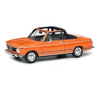 Schuco 450908600 Cabrio, Naranja BMW 2002 Convertible Baur Resina Modelo Coche 1:43