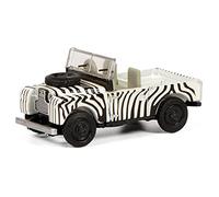 Schuco Land Rover 88 - Modelo de Coche 1:87, diseño de Cebra, Color Blanco y Negro
