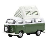 MODELO FURGONETA ESTÁTICA SCHUCO VW T2 CAMPING AUTOBÚS VERDE DIECAST ESCALA...