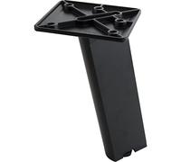 SCHÜCO 100009793 Stair - Pie Decorativo para armarios de Mesa y bajo encimera, Base Ajustable 250 mm, Aluminio Negro anodizado, Color Plateado