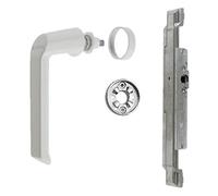 Schüco Kit de reparación de engranaje para manija y roseta RAL9010 para ventanas de aluminio (DIN Derecha) 223286