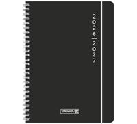 Schülerkalender 2026/2027 "Plain Black" | A5, Kunststoff