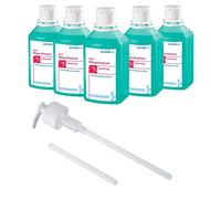 Schülke S&M - Loción de limpieza para manos y pieles (5 x 500 ml, sin jabón)