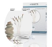 Schüte 80522 - Asiento de inodoro (tablero de densidad media, bajada amortiguada), diseño de sombrero