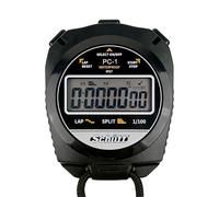 Schütt PC-1 - Cronómetro Temporizador, Pantalla Grande de una Línea, Punto de Presión, Resistente al Polvo y al Agua, Pantalla y Sonido Desconectables, Medición de Rondas y Tiempo Intermedio