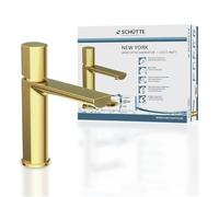 Schütte 33617 New YORK - Grifo monomando para lavabo (grifo con válvula emergente, grifo de baño, grifo monomando para baño, grifo de baño