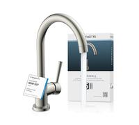 Schütte 79126 Cornwall, Giratorio 360 Grados, Mezclador Monomando, Grifo de Fregadero de Cocina en Aspecto de Acero Inoxidable