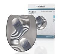 SCHÜTTE 82152 Duropl. Asiento de inodoro con diseño de descenso automático.